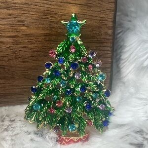 Christmas Trees Vintage Fashion Jewelry Brooch